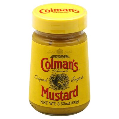 Colman's, Mustard Glass Jar, Original, 28 Ounce (Pack of 8)