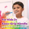 GUM Crayola Kids Light-Up Timer Manual Toothbrush, Soft Bristles with Suction Cup Base, for Children & Toddlers, 1 Count (Ages 3+) view 4