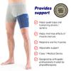 Neo-G Thigh Support Hamstring Support to Quadriceps and Hamstring Muscles  Hamstring Compression Sleeve for Sprains, Strains, Pulled Muscles, Sports Injury  Adjustable  Class 1 Medical Device view 3