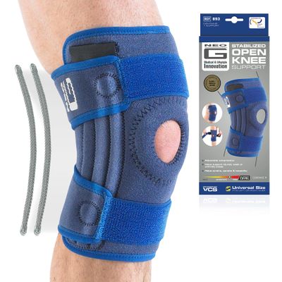 Neo-G Knee Brace, Stabilized, Open Patella Knee support helps with Arthritis, Joint Pain, Meniscus Tear. Knee Brace for Rehabilitation Class 1 Medical Device