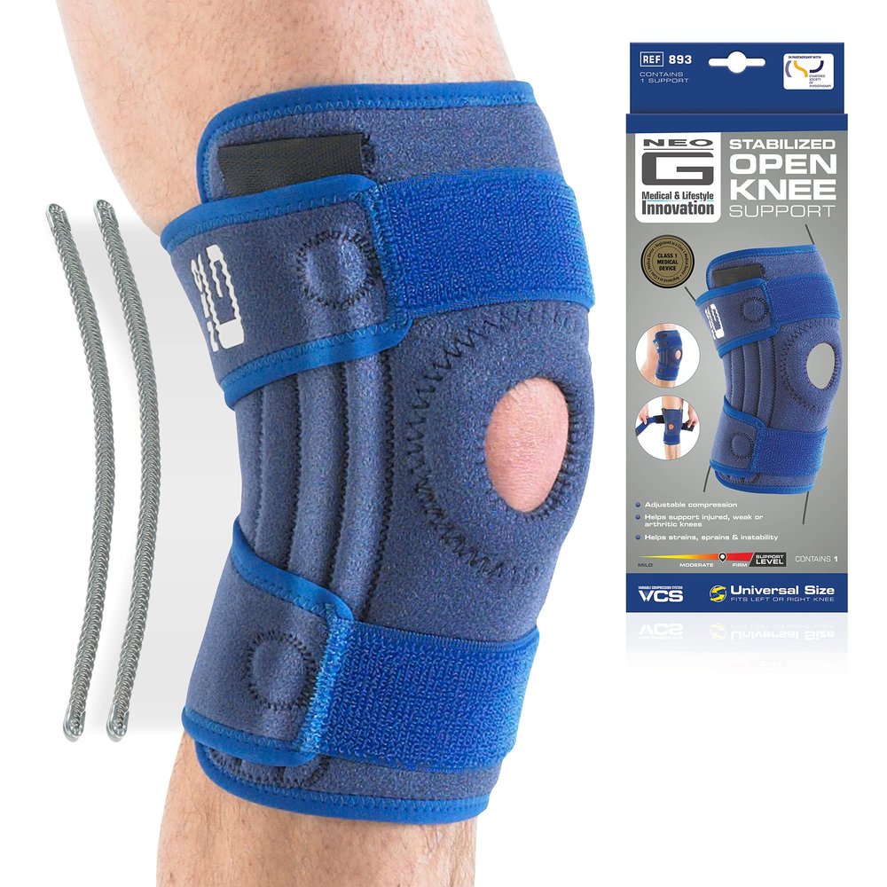 Neo-G Knee Brace, Stabilized, Open Patella  Knee support helps with Arthritis, Joint Pain, Meniscus Tear. Knee Brace for Rehabilitation Class 1 Medical Device