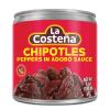 La Costea Chipotle Peppers in Adobo Sauce for Mexican Food, Taco, Enchiladas & Salsa - Hot Spicy Smoked Diced Chilis - 7oz, 6 Pack Canned Vegetables view 1