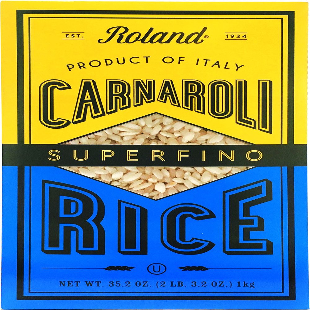 Roland Foods Carnaroli Rice, Superfino, 2 lbs 3.3 Ounce (Pack of 5)