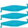 2 in 1 Outie Tool Aligner Remover for Invisible Braces | Easily and Safely Removes Top & Bottom Trays | 60 count (Pacific and Sky Blue) view 3