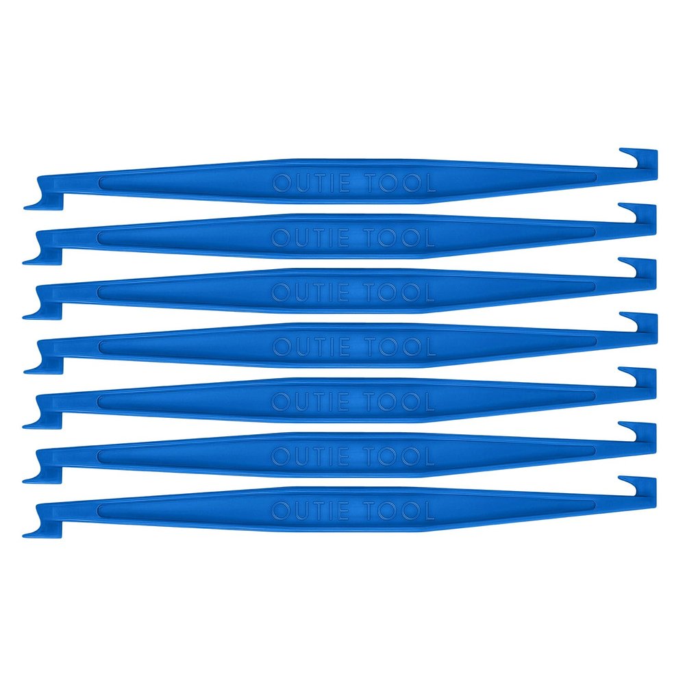 2 in 1 Outie Tool Aligner Remover for Invisible Braces | Easily and Safely Removes Top & Bottom Trays | 100 Count (Sky Blue)
