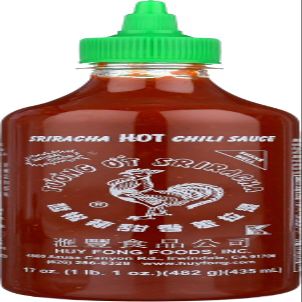 6 BOTTLES HUY FONG SRIRACHA HOT CHILI SAUCE 17OZ