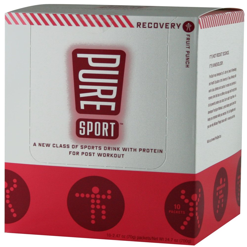 Pure Sport Recovery, Fruit Punch, 10 - 2.47 oz Packets