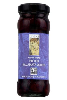 Divina Pitted Kalamata Olives, 6 oz. jar