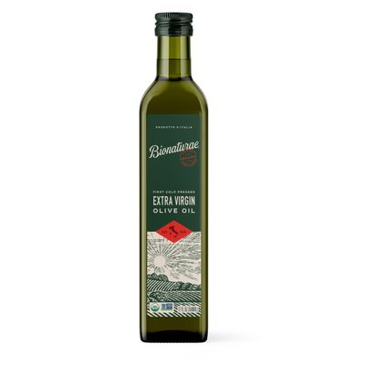 Bionaturae Extra Virgin Olive Oil - Organic Olive Oil, Non-GMO, USDA Certified Organic, Recyclable Glass, 100% Authentic Italian Olive Oil, Made in Italy - 17 Fl Oz