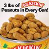 Ass Kickin' Spicy Jalapeno Cheddar Flavored Peanuts, 3 Pound Can - Premium Funny Gourmet Gift for Cheese Lovers! view 3