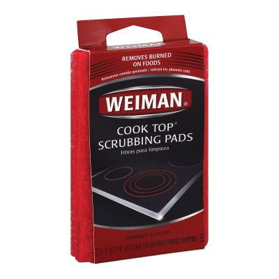 Weiman, Cook Top Scrub Pad, 3 PC (Pack of 6)