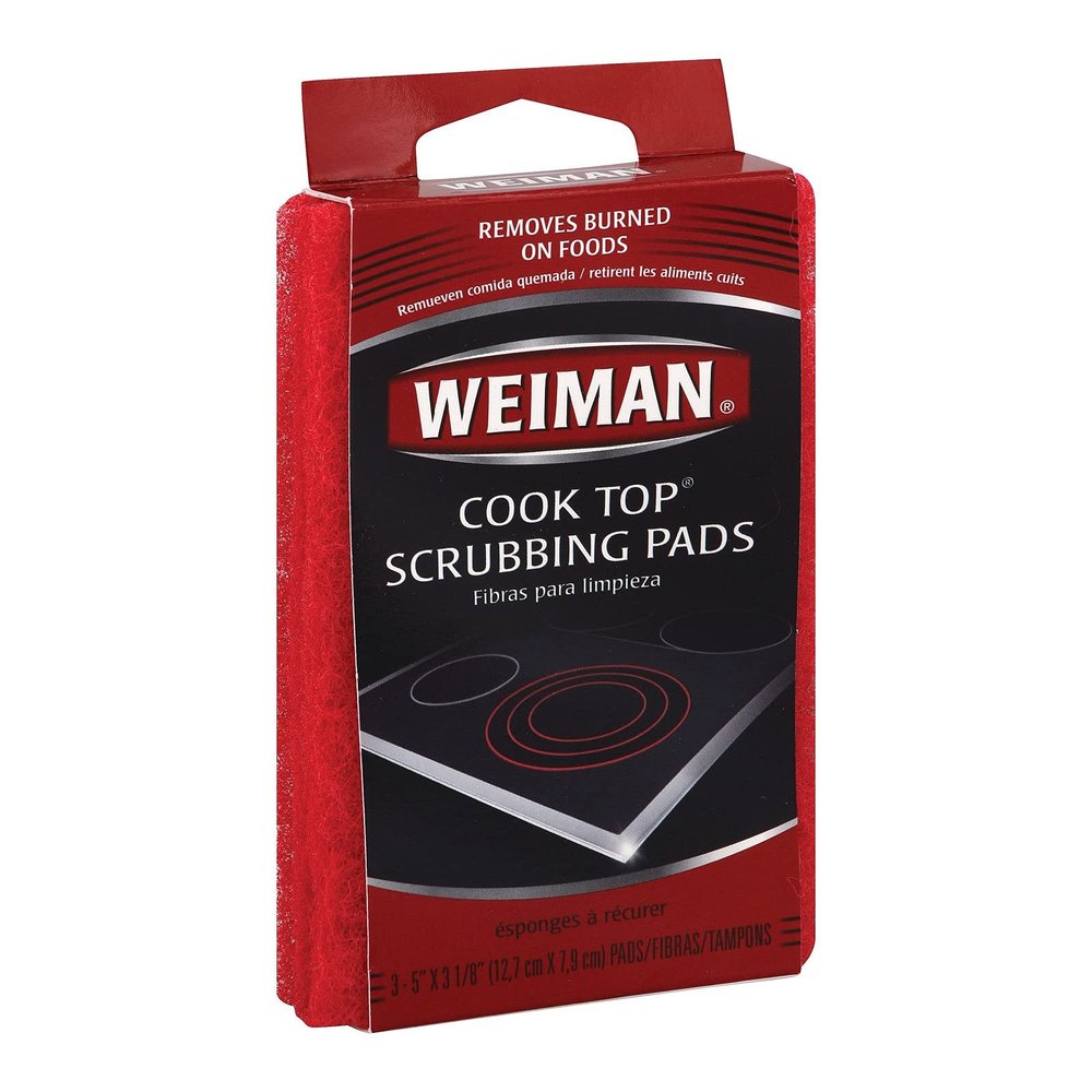 Weiman, Cook Top Scrub Pad, 3 PC (Pack of 6)