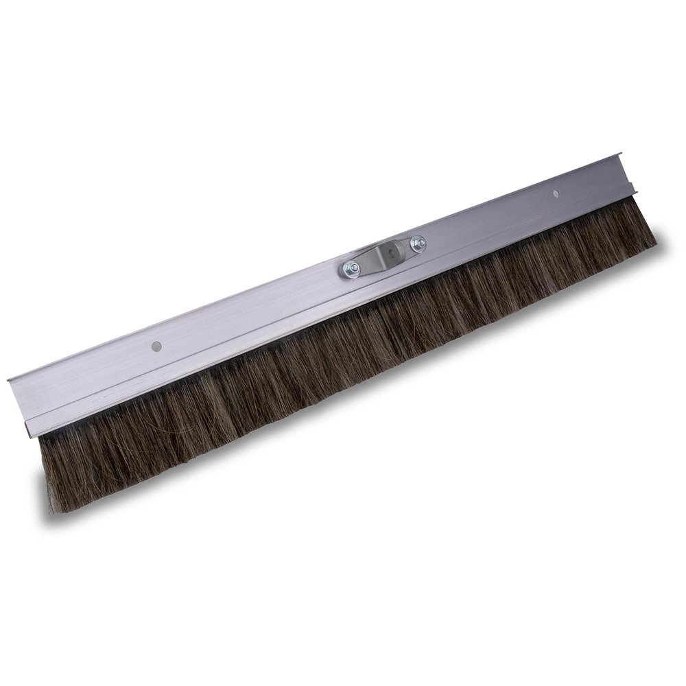 MARSHALLTOWN Aluminum Backed Concrete Broom for Finishing, Horsehair Fibers, 24 Inch, Assembled in USA, 423HH