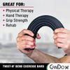 CANDO 10-1515 Black Twist-n-Bend Hand Exerciser, X-Heavy Resistance view 2