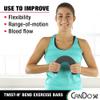 CANDO 10-1515 Black Twist-n-Bend Hand Exerciser, X-Heavy Resistance view 4