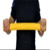 CanDo Twist-Bend-Shake Bar, 24 Inch, Yellow, X-light view 2