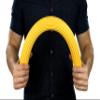 CanDo Twist-Bend-Shake Bar, 24 Inch, Yellow, X-light view 3