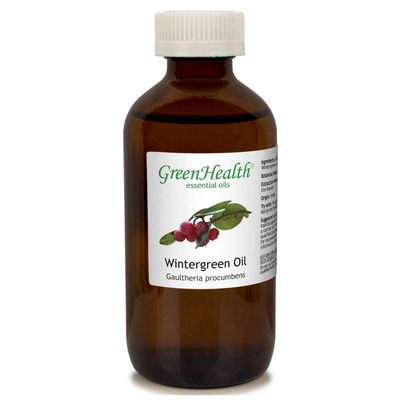 GreenHealth Wintergreen 100% Pure & Natural Essential Oil - 8oz - Shipped with Child Resistant Cap