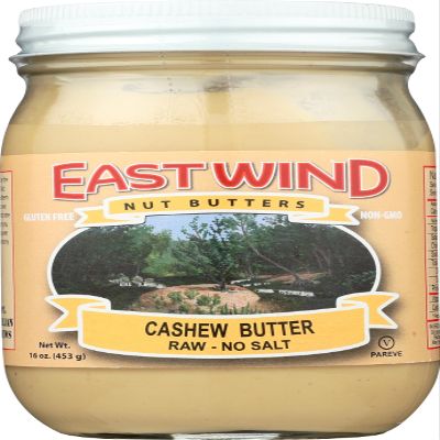 EAST WIND Nut Butter Cashew Raw, 16 Ounce