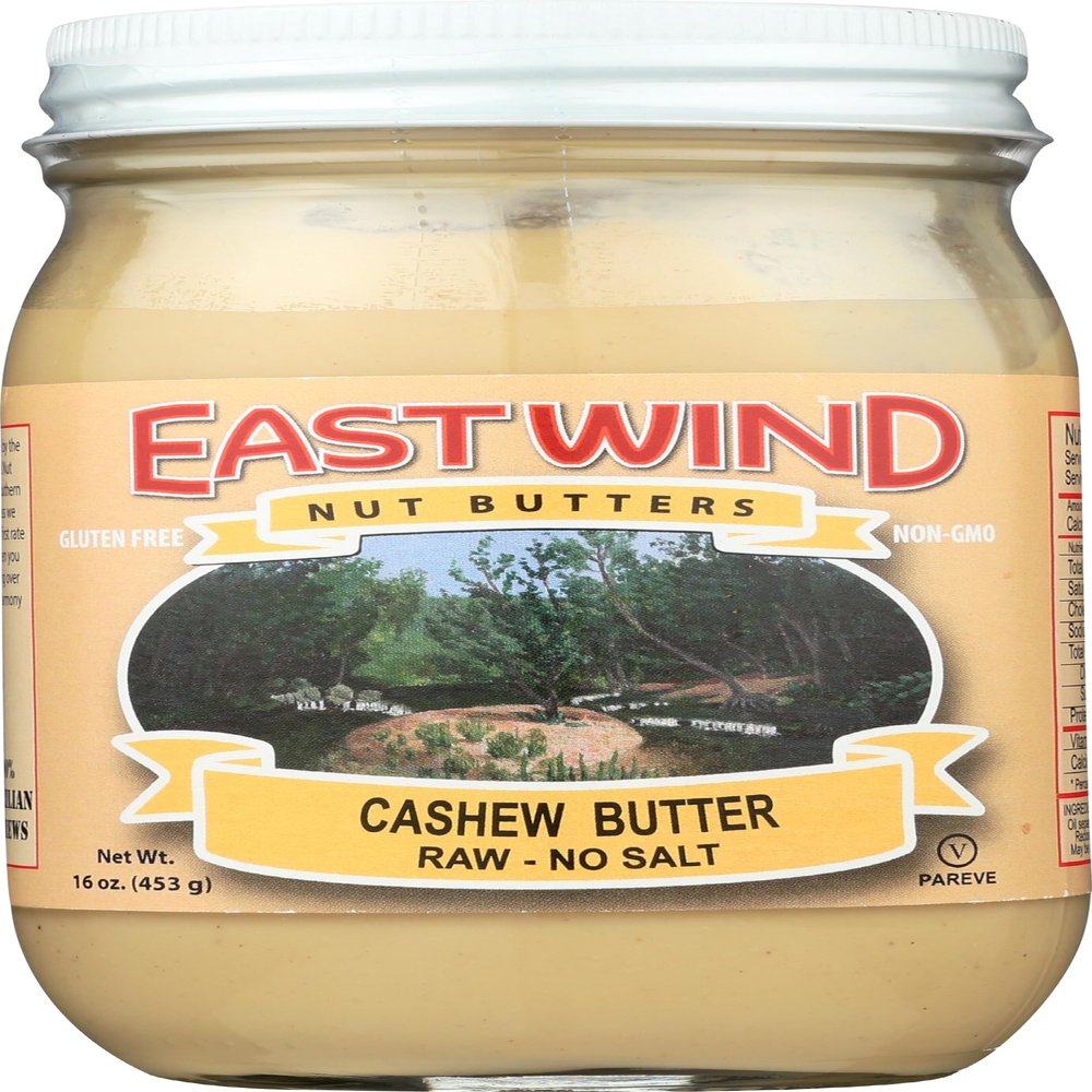 EAST WIND Nut Butter Cashew Raw, 16 Ounce