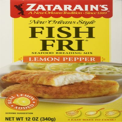 Zatarain's Fish Fry Lemon Pepper, 12-ounces (Pack of12)