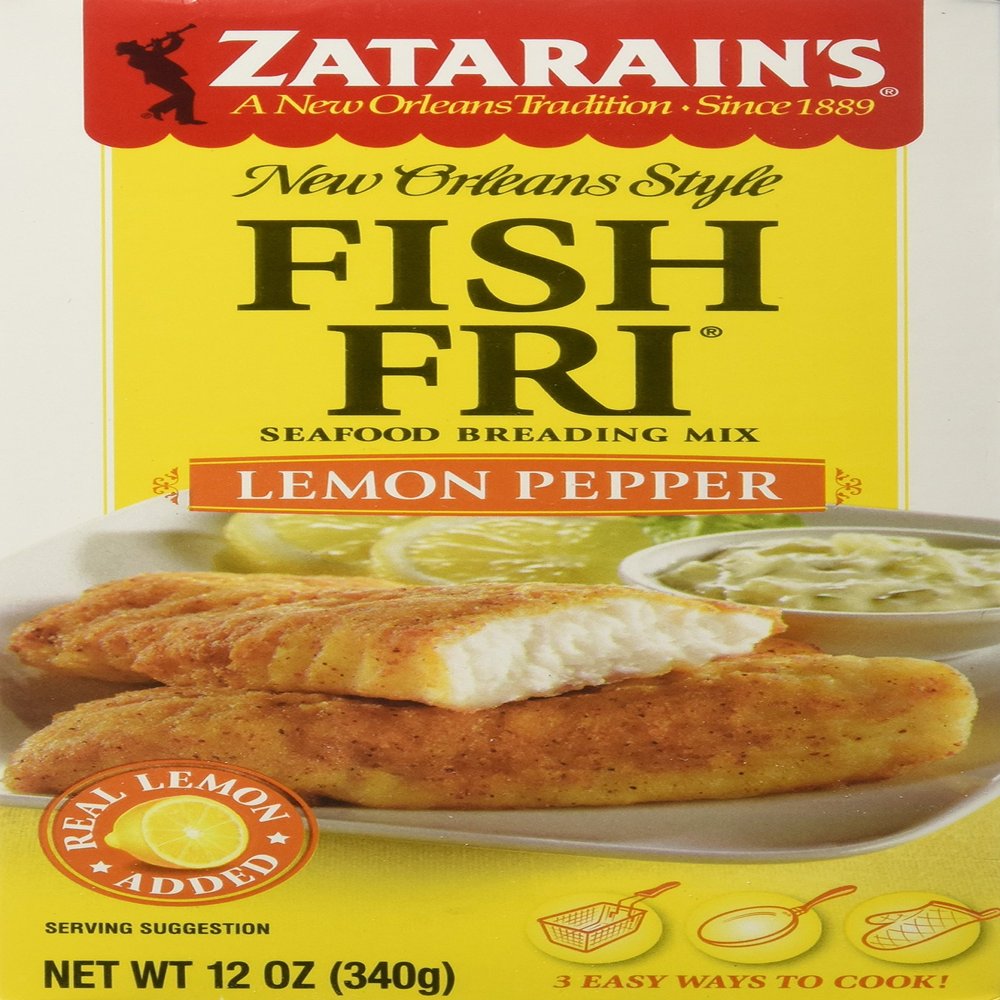 Zatarain's Fish Fry Lemon Pepper, 12-ounces (Pack of12)