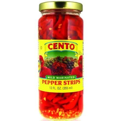 Cento Marinated Pepper Strips, 12 ounce - 12 per case