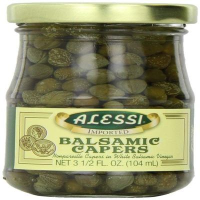 Alessi Capers in Wht Balsm Vngr, 3.50-Ounce (Pack of 6)