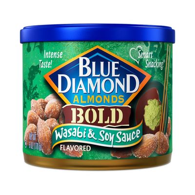 Blue Diamond Bold Wasabi & Soy Sauce Almonds 6 oz (Pack of 12)