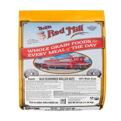 Bob's Red Mill Organic Old Fashioned Rolled Oats, 25-pound (Pack of 1)
