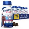 Ensure Plus DarkChocolate Nutrition Shake | Meal Replacement Shake | Ready to Drink | 16g Protein and 27 Vitamins and Minerals | 8 fl oz - 24 Pack view 1