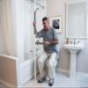 HeatlhCraft Products SuperBar Add On Kit: Floor-to-Ceiling Vertical Support Pole Horizontal Bar Attachment view 3