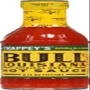 B&G Foods Trappey's Bull Brand Louisiana Hot Sauce Glass Bottle, 6 oz