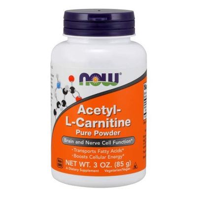 Acetyl-L Carnitine, PURE POWDER, Powder 3 OZ by Now Foods (Pack of 8)