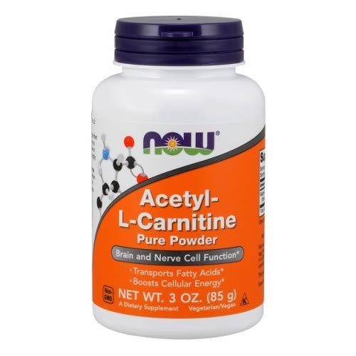 Acetyl-L Carnitine, PURE POWDER, Powder 3 OZ by Now Foods (Pack of 8)