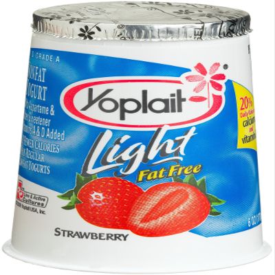 Yoplait Yogurt Strawberry Light, 6-Ounce Cups (Pack of 12)