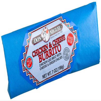 Don Miguel Chicken & Cheese Burrito, 7-Ounce Individually Wrapped Packages (Pack of 12)