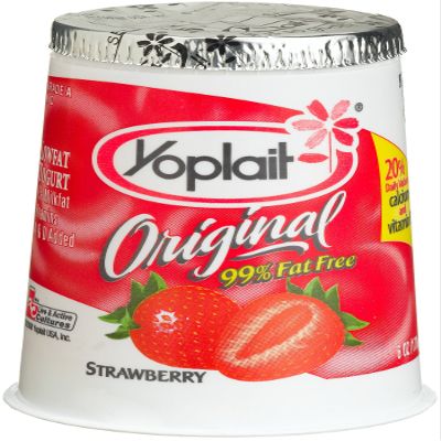 Yoplait Yogurt Strawberry Original, 6-Ounce Cups (Pack of 12)