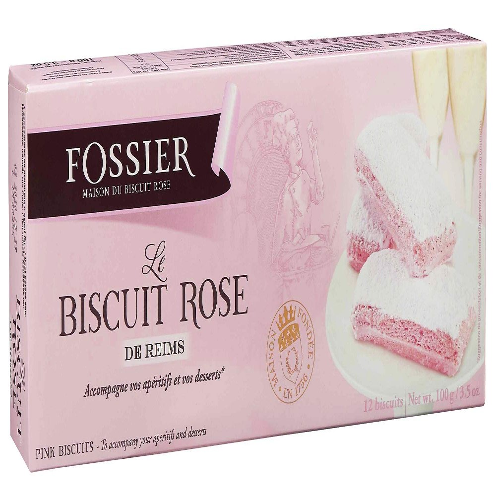 Pink Champagne Biscuit by Fossier