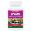 NaturesPlus Animal Parade Inner Ear Support Childrens Chewable - Natural Cherry Flavor - 90 Animal-Shaped Tablets - Probiotic Supplement - Gluten Free - 45 Servings view 1