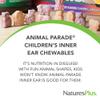 NaturesPlus Animal Parade Inner Ear Support Childrens Chewable - Natural Cherry Flavor - 90 Animal-Shaped Tablets - Probiotic Supplement - Gluten Free - 45 Servings view 3