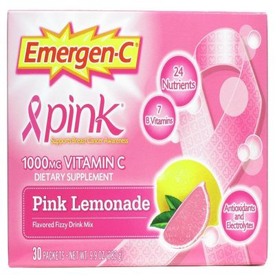 ALACER CORP., Emergen-C Health And Energy Booster Pink Lemonade 30/Pk12