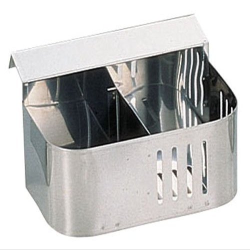 Sanei JKL03001 Stainless Steel Flush Type Cleaner Case, Double Size, Large