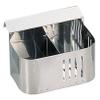 Sanei JKL03001 Stainless Steel Flush Type Cleaner Case, Double Size, Large view 1