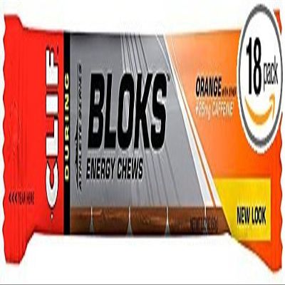 CLIF BLOKS Energy Chews - Orange - (2.1 oz, 18 Count)