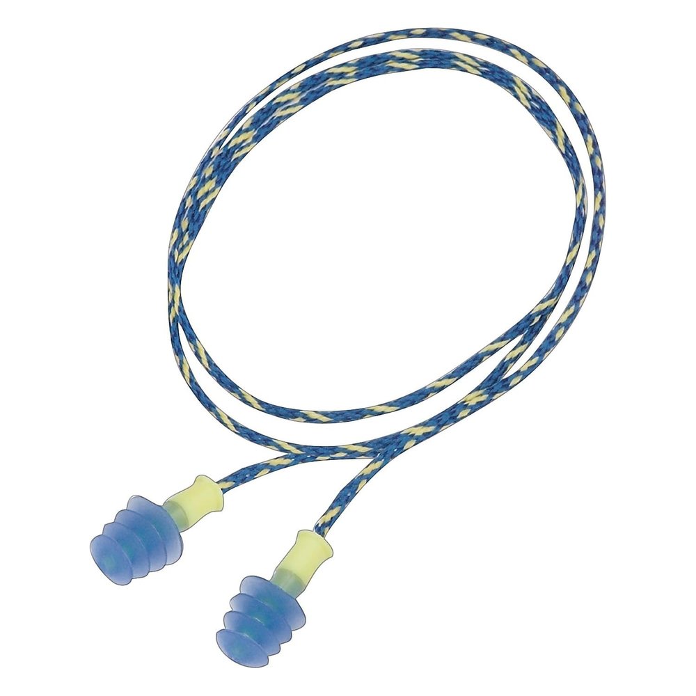 Howard Leight by Honeywell Fusion Corded Reusable Small Earplugs, 100-Pairs (FUS30S-HP)