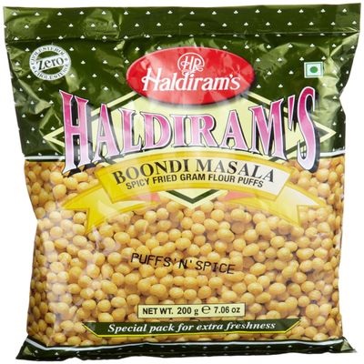 Haldiram Boondi Masala, 7.06-Ounce Pouch (Pack of 5)