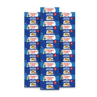 Chicken of the Sea Fancy Smoked Oysters in Oil, Canned Oysters, Great for Recipes, 3.75-Ounce Cans (Pack of 18)