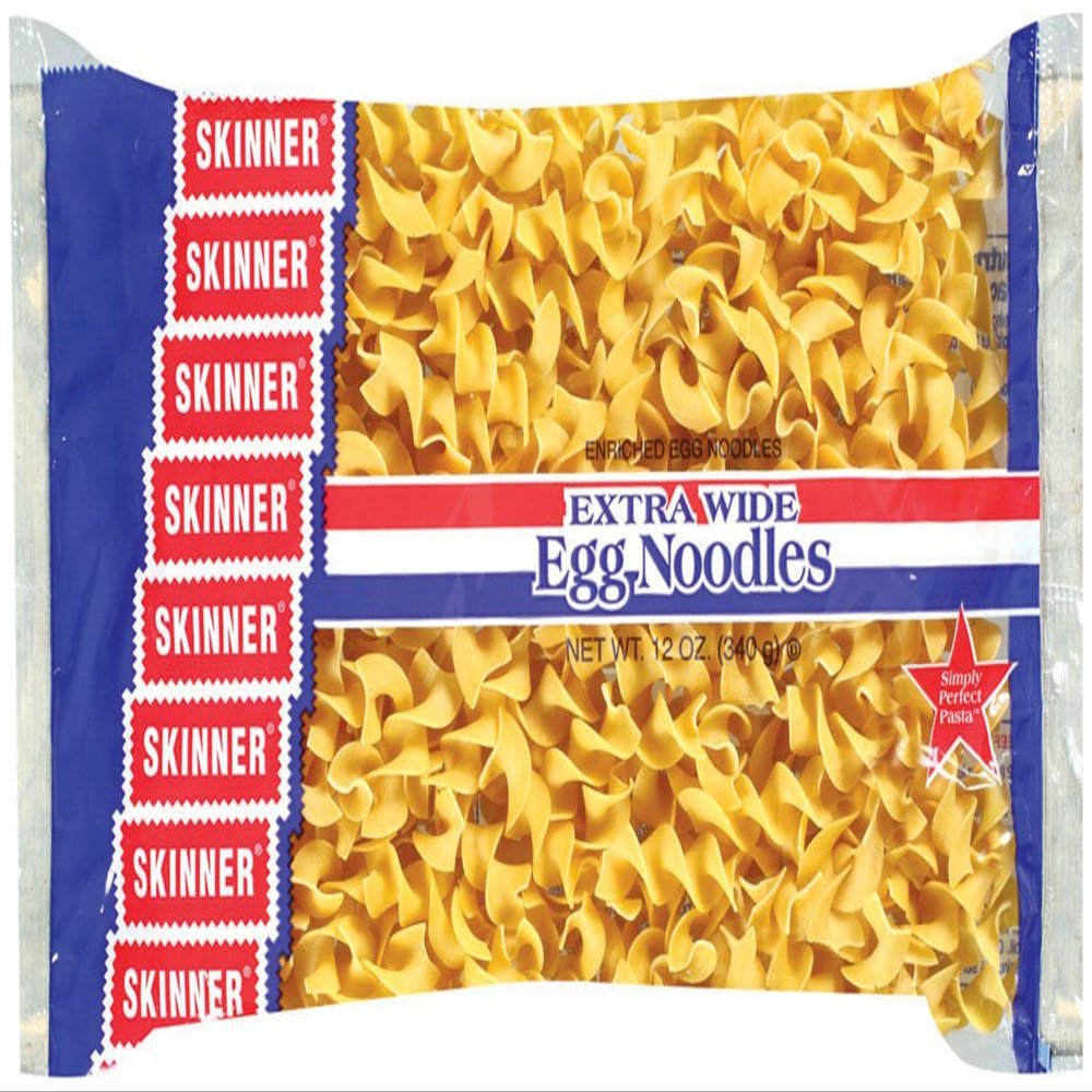 Skinner Extra Wide Egg Noodles, 12 oz (Pack of 12)