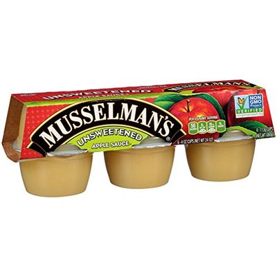 Musselman's Natural, Unsweetened Applesauce, 4-Ounce Packages (Pack of 72)